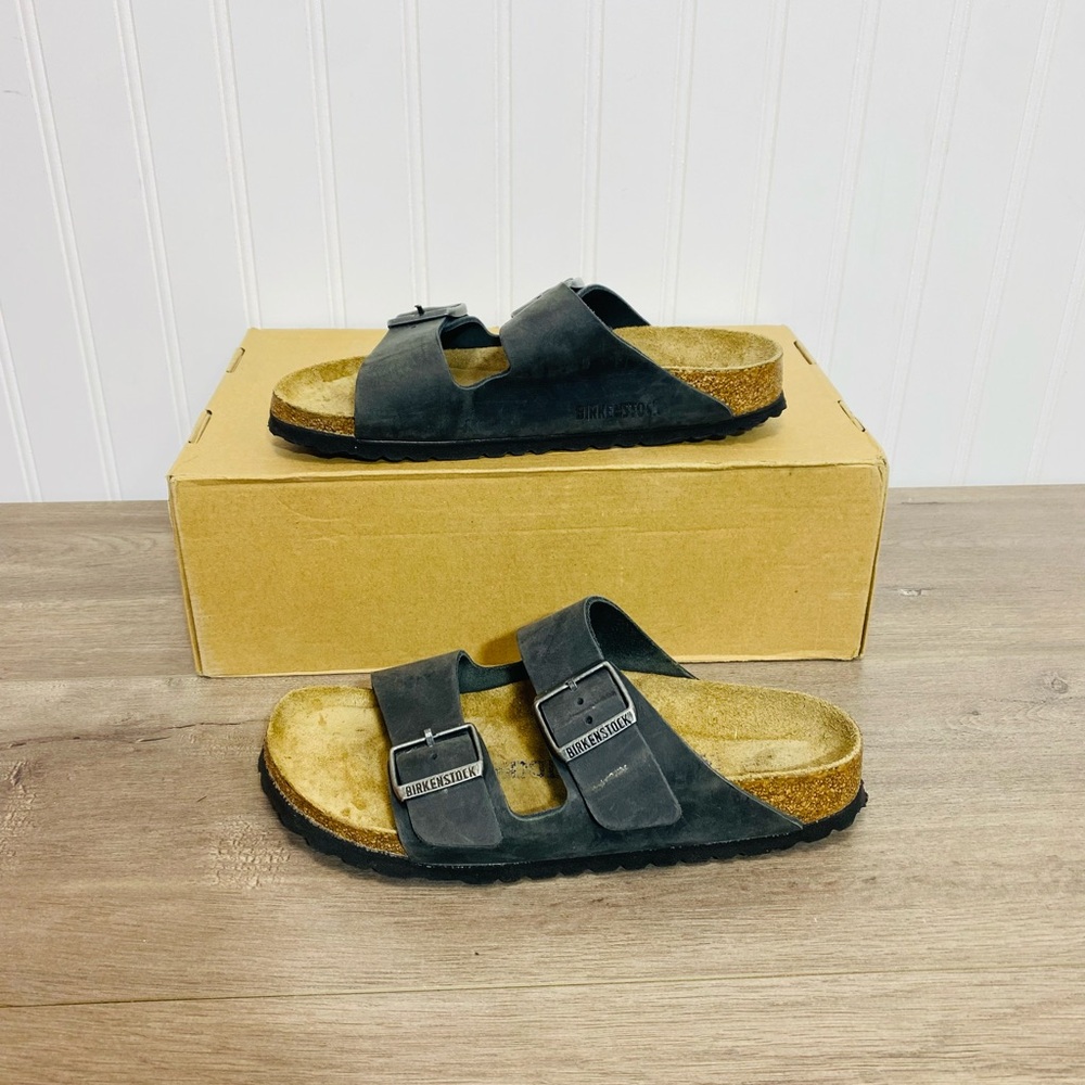 Use women Birkenstock Arizona Soft Footbed Sandals Suede leather size 37